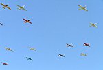 st skupiny 16 letoun typu Zln Z-126 a Z-226 Trener na Aviatick pouti 2010 v Pardubicch